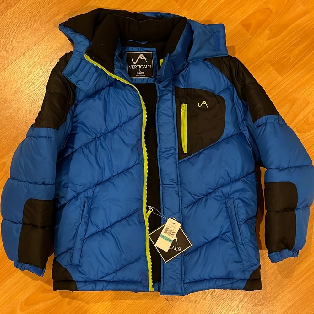 Vertical’9 large boys blue puffer